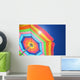 Colorful beach umbrella Wall Mural