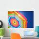 Colorful beach umbrella Wall Mural