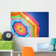 Colorful beach umbrella Wall Mural