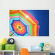 Colorful beach umbrella Wall Mural