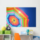 Colorful beach umbrella Wall Mural