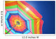 Colorful beach umbrella Wall Mural