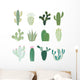 Collection Cactus Wall Decal Sticker Set