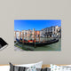 Traditional Gondolas at Venice Rialto grand canal Wall Mural
