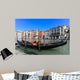 Traditional Gondolas at Venice Rialto grand canal Wall Mural