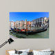Traditional Gondolas at Venice Rialto grand canal Wall Mural