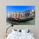 Traditional Gondolas at Venice Rialto grand canal Wall Mural
