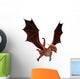 Flying Red Fantasy Dragon Wall Decal
