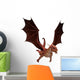 Flying Red Fantasy Dragon Wall Decal