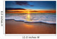 Sunrise light shining on ocean waves. Wall Mural