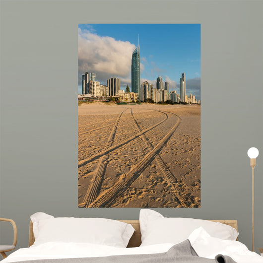 Sandy Beach Gold Coast Wall Decal