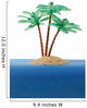Private Desert Island Wall Decal