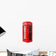Isolated London Telephone Booth Wall Decal