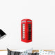 Isolated London Telephone Booth Wall Decal