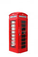 Isolated London Telephone Booth Wall Decal