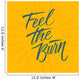 Feel the burn. Workout and fitness motivation quote. Vector lettering. Wall Mural