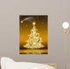 Golden Christmas Tree Wall Mural