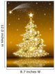 Golden Christmas Tree Wall Mural