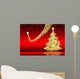 Red Amp Gold Christmas Wall Mural