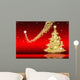 Red Amp Gold Christmas Wall Mural