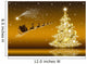 Golden Christmas Card with Wall Mural