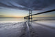Ponte Vasco da Gama, sobre o rio Tejo em Lisboa de madrugada Wall Mural