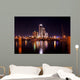 The skyline of Corpus Christi, Texas at night  Wall Mural