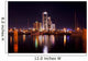 The skyline of Corpus Christi, Texas at night  Wall Mural