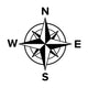 Compass Rose or Windrose Wall Decal