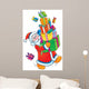 Santa Claus with Christmas Wall Decal