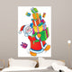 Santa Claus with Christmas Wall Decal
