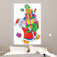 Santa Claus with Christmas Wall Decal