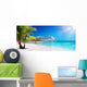 Cruise To Caribbean With Palm tree On Coral Beach
 Wall Mural