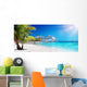 Cruise To Caribbean With Palm tree On Coral Beach
 Wall Mural