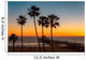 Palm trees on the beach at sunset Wall Mural