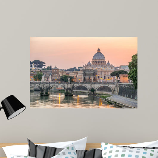 Twilight Tiber River with Wall Decal