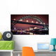 Newcastle Tyne bridge and Gateshead quayside at night Wall Mural