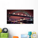 Newcastle Tyne bridge and Gateshead quayside at night Wall Mural