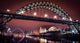 Newcastle Tyne bridge and Gateshead quayside at night Wall Mural