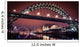 Newcastle Tyne bridge and Gateshead quayside at night Wall Mural