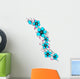 Flower Tendrils Tattoovorlage Turquoise Wall Decal