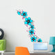 Flower Tendrils Tattoovorlage Turquoise Wall Decal