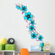 Flower Tendrils Tattoovorlage Turquoise Wall Decal