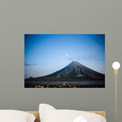 Mt Mayon Albay Philippines Wall Mural shown on a wall