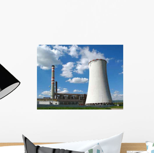 Coal-burning Power Plant Wall Decal