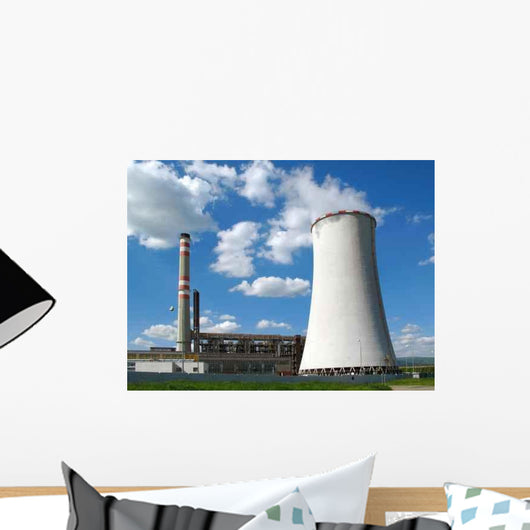 Coal-burning Power Plant Wall Decal