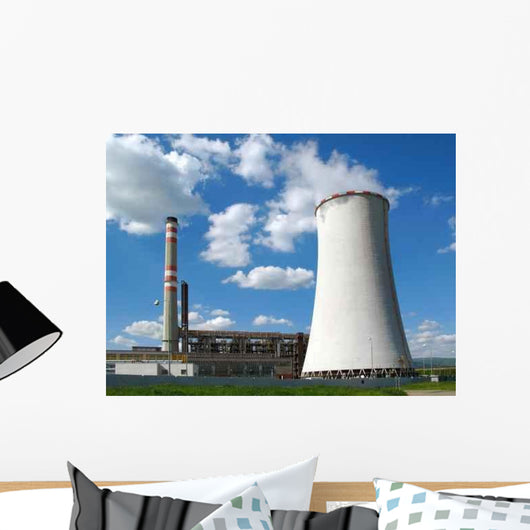 Coal-burning Power Plant Wall Decal