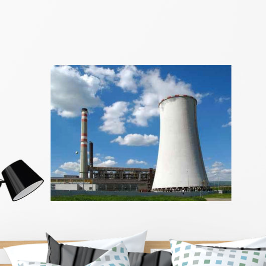 Coal-burning Power Plant Wall Decal