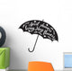 April-showers Bring May-flowers Umbrella Wall Decal