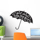 April-showers Bring May-flowers Umbrella Wall Decal
